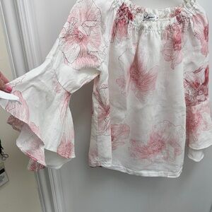 Floral Bell Sleeve Blouse